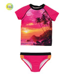 Fuchsia Two-Piece UV Swimsuit - Select Size