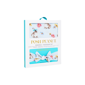 Tinsley Jane Infant Swaddle & Headwrap Set - Posh Peanut