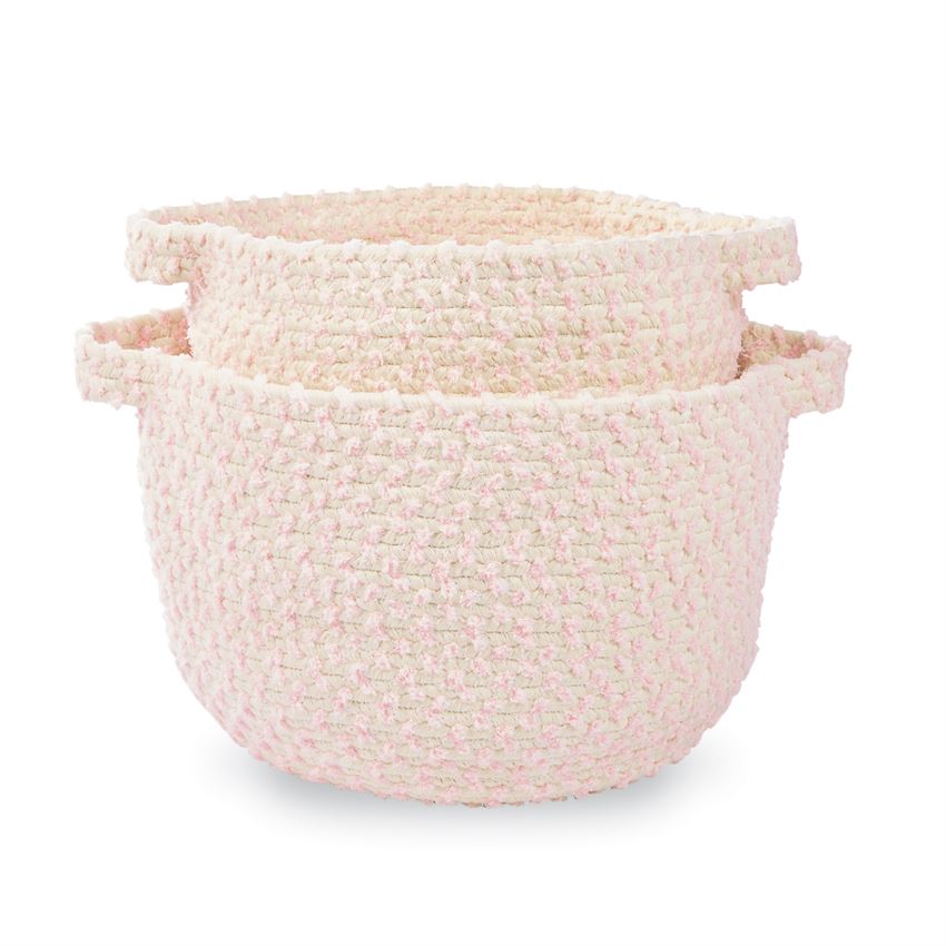 Pink Chenille Basket - Choose Size