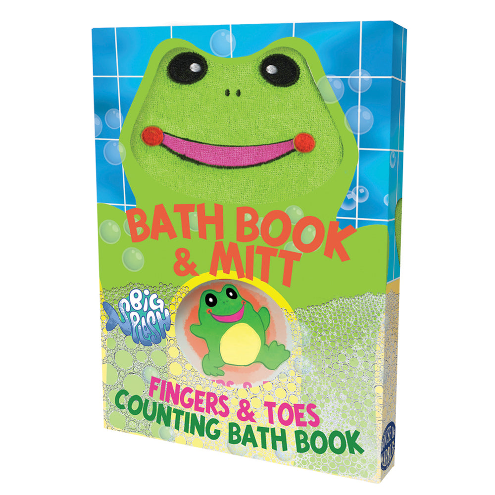 Five Little Frogs Fingers & Toes Bath Counting Book & Mitt