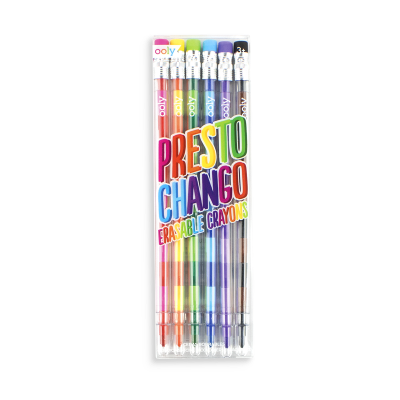 Presto Chango Eraseable Crayons - Set of 6