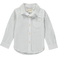 Atwood White Long Sleeve Woven Collared Shirt - Select Size