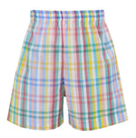 Multi Color Plaid Boy's Shorts - Select Size