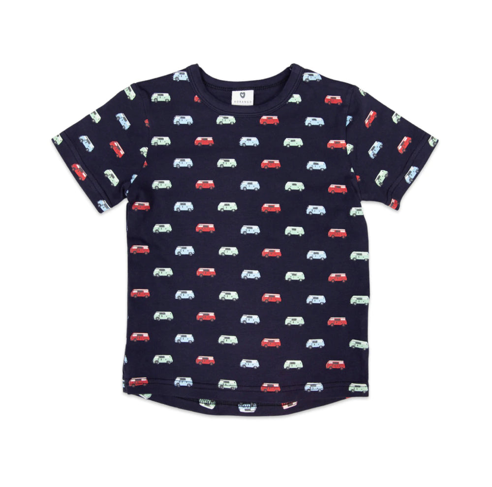 Road Trip Navy All-Over Print Short Sleeve Tee - Select Size