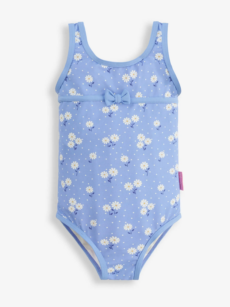 Daisy Blue Girls Swimsuit - No Diaper - Select Size