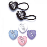 Rhinestone Heart Tap Ties (Set of 2) - Select Color