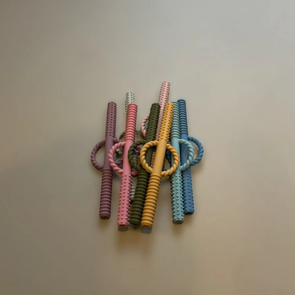 Teething Tube Teether Set - Select Color