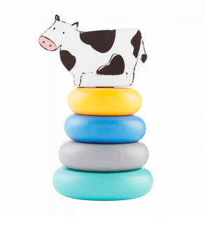 Farm Animal Wood Stacking Toy - Select Style