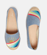 Shelbury Chambray Embroidered Espadrilles  - Ladies - Select Size