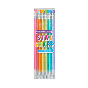 Stay Sharp Graphite Pencils - Rainbow Set of 6