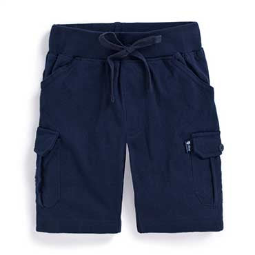 Jersey Cargo Shorts - Navy