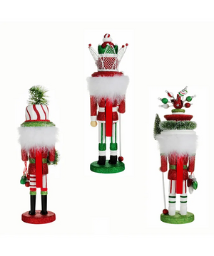 17" Hollywood Nutcrackers™ Red, Green and White Hat Nutcracker - Select Style