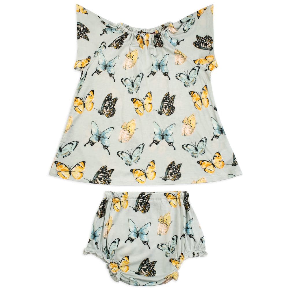 Butterfly Bamboo Dress & Bloomer Set - Select Size