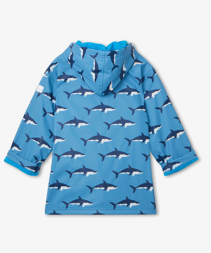 Blue Shadow Swimming Sharks Color Changing Splash Jacket - Select Size
