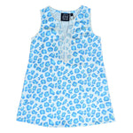 Leopard Sapphire Shift Dress- Select Size