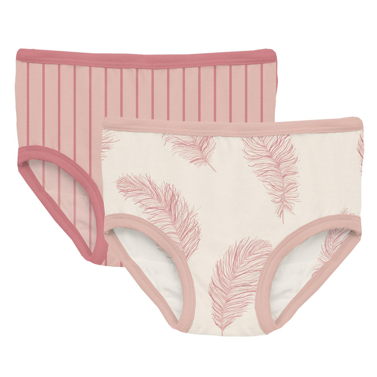 Kickee Pants Print Girls Underwear Macaroon Floral Vines