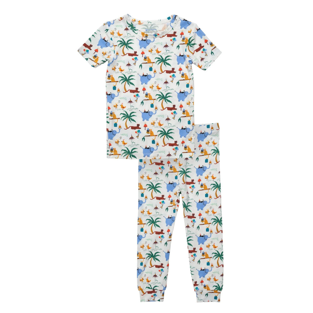 Party Safari Magnetic 2pc Short Sleeve Pajama - Select Size