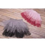 Gray Ombre' Tiered Tulle Skirt- select size
