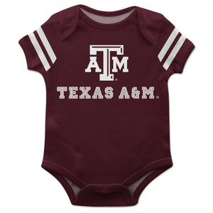 Texas A&M Onesie w/Stripes - Select Size