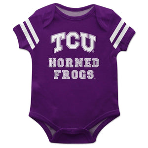 TCU Onesie w/Stripes - Select Size