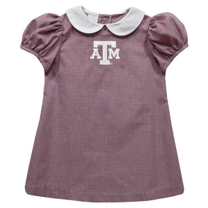 Texas A&M Gingham A-Line Dress - Select Size