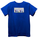 Golf Cart Royal Smocked Tee & Short Set - Select Size