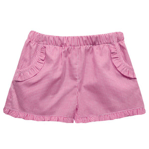 Fuscia Golf Cart Smocked Blouse & Short Set - Select Size