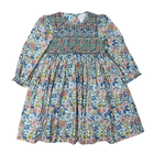 Autumn Blooms Smocked Dress - Select Size