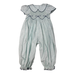 Beckingham Bow Smocked Bubble Romper - Select Size