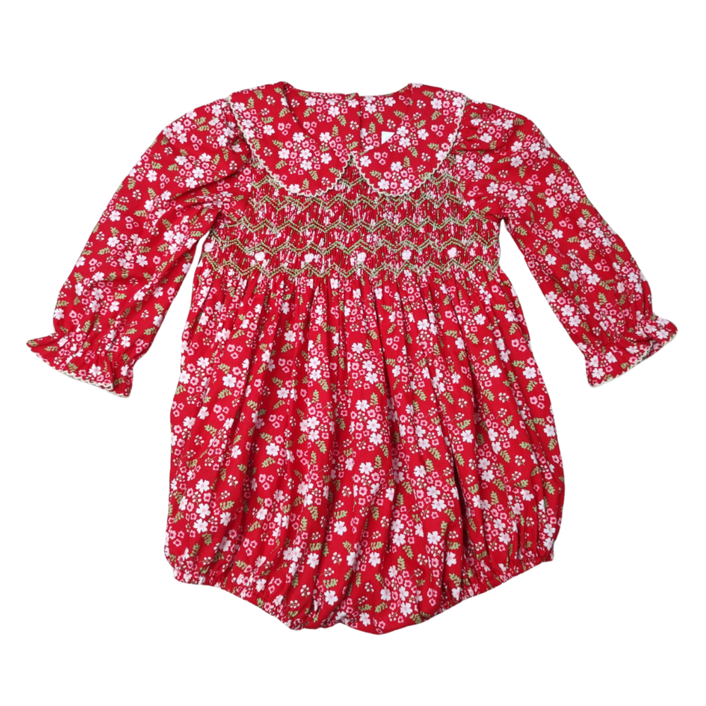 Cassie Floral Smocked Bubble - Select Size