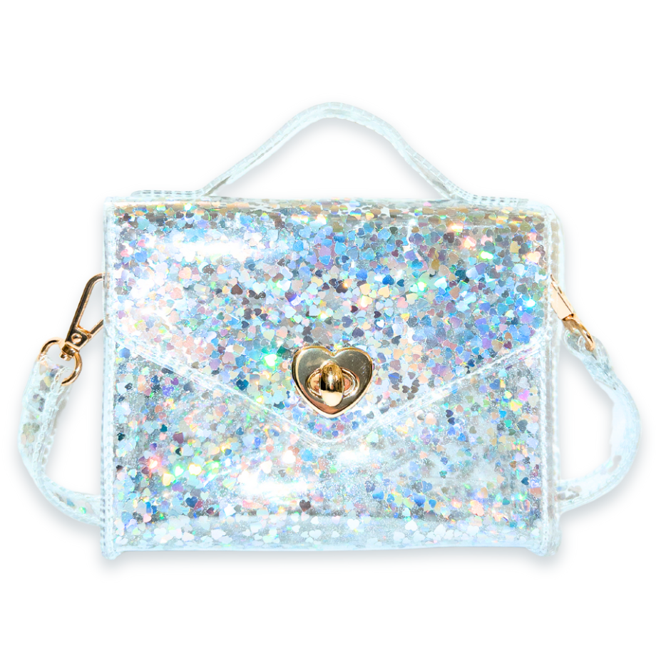 Gussi - Silver Hearts Handbag