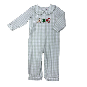 Christmas Crew Collared Romper - Select Size