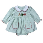 Christmas Crew Collared Skirted Bubble - Select Size