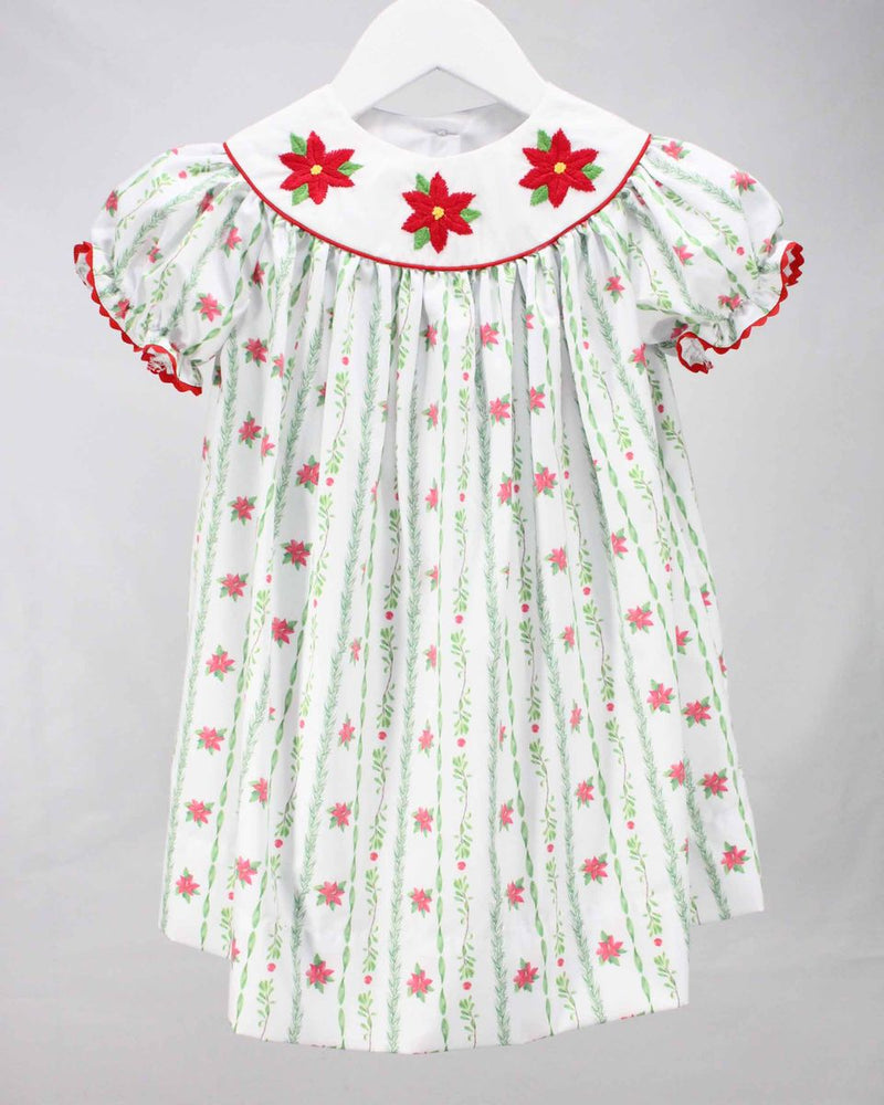 Christmas Flowers Zoey Dress - Select Size
