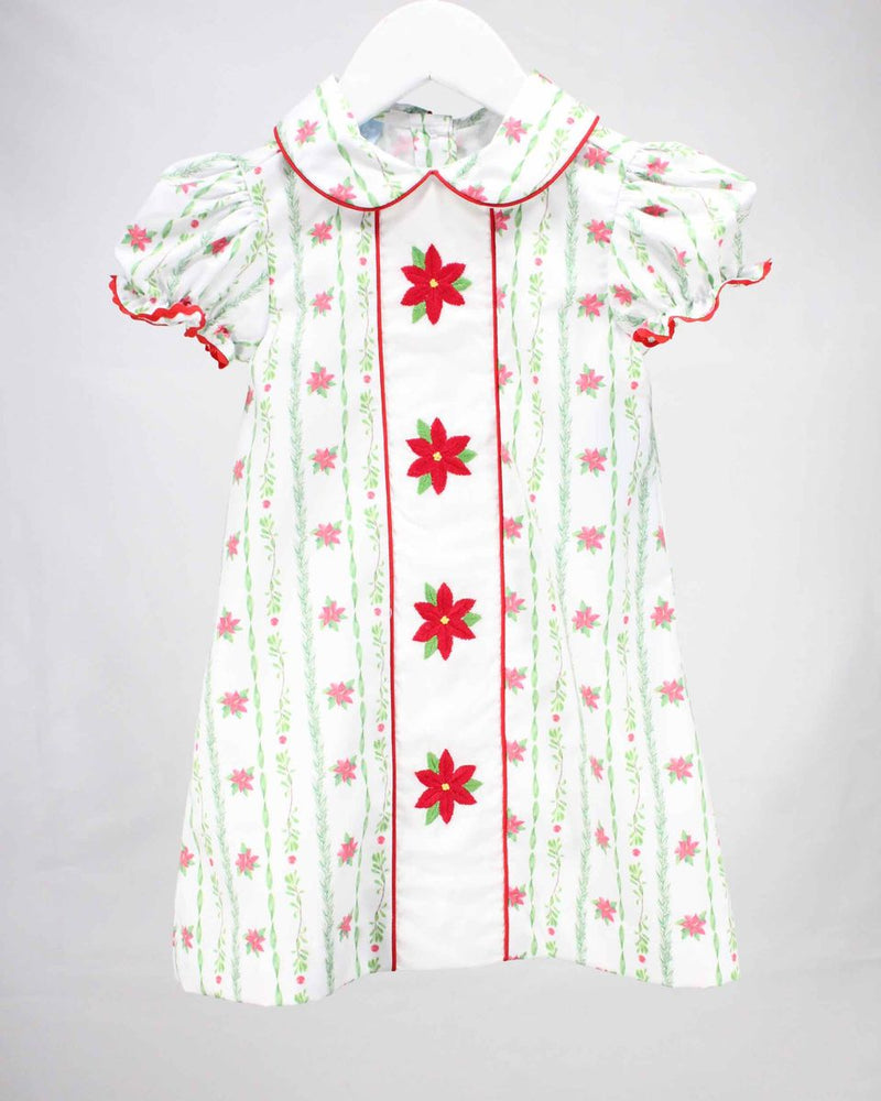 Christmas Flowers Ivy Dress - Select Size