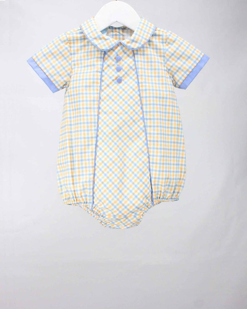 Pumpkins Fall Plaid Garden Bubble - Select Size