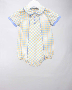 Pumpkins Fall Plaid Garden Bubble - Select Size