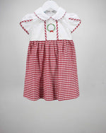 Merry Christmas Wreath Hazel Dress - Select Size