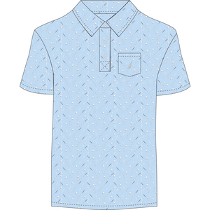 Miles Performance Golf Print Polo - Select Size