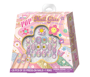 Groovy Flower Pop Nail Glitz