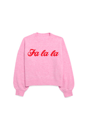 Fa La La Bubblegum Sweater - Select Size