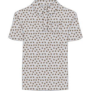 Miles Performance Football Print Polo - Select Size