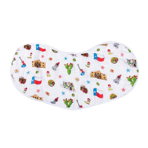 2-in-1 Burp Cloth and Bib: Texas Baby