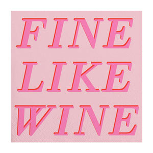 Fine Like Wine - Beverage Napkins