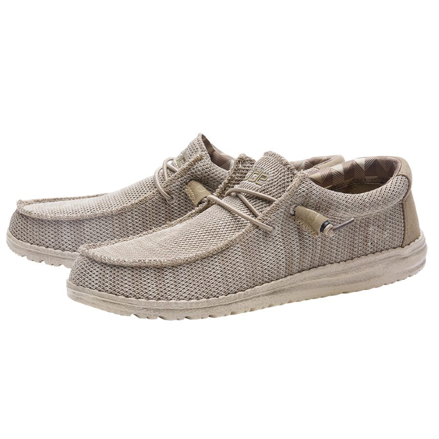Wally Sox Beige - Select Size - Hey Dudes - Mens