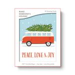 Festive Tree Transport: Peace, Love & Joy