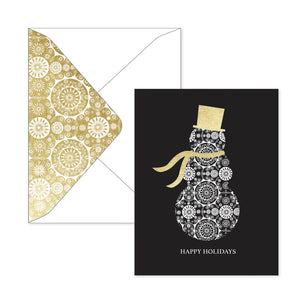 Shimmering Snowman; Happy Holidays