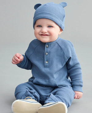 Dark Blue Coverall & Hat Set - Select Size