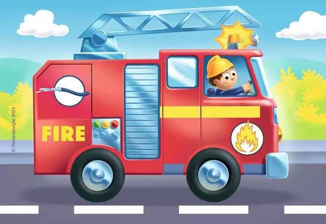 Rescue Vehicles  2 + 3 + 4 + 5 Piece Puzzle