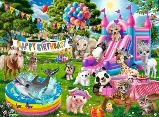 Tiara Birthday Party 100 Piece Puzzle